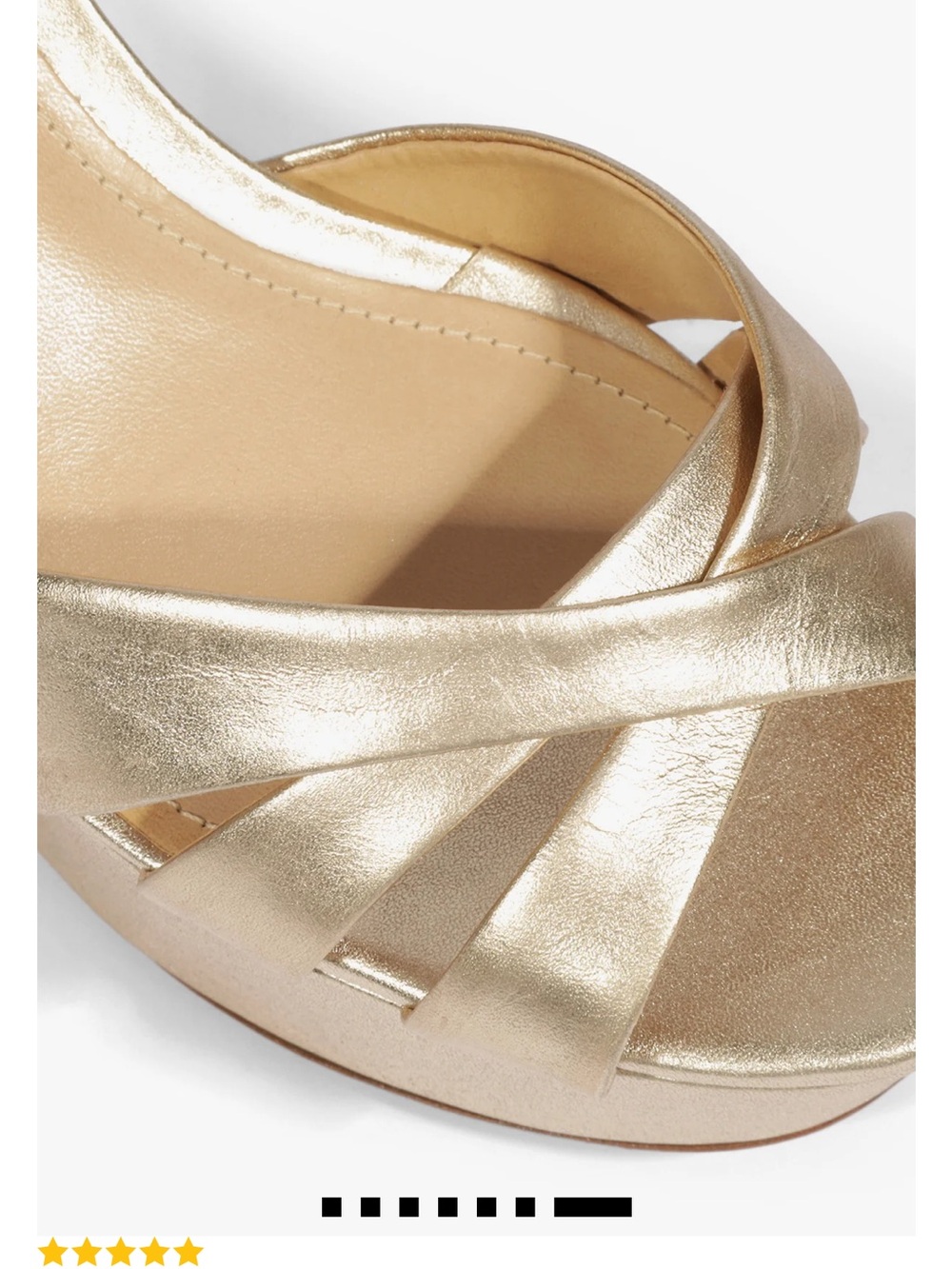 Schutz Keefa Gold Platform High Heel Sandals - Women - Picture 7 of 11